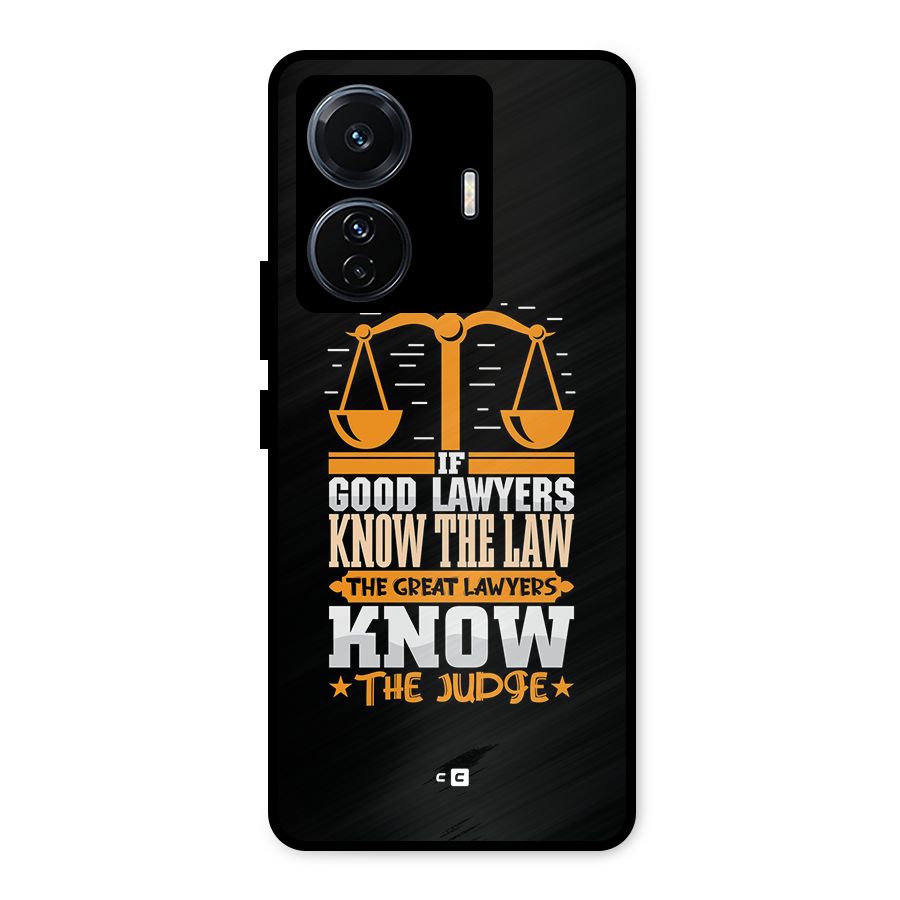 Know The Judge Metal Back Case for Vivo T1 Pro