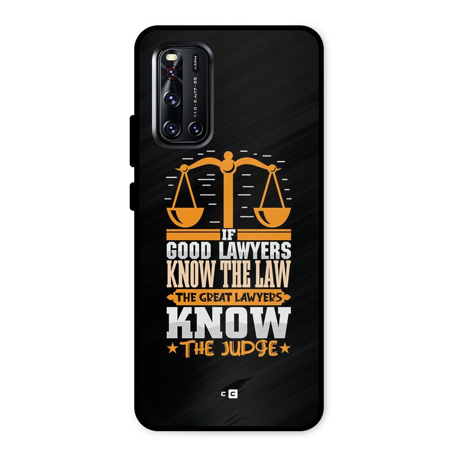 Know The Judge Metal Back Case for Vivo V19