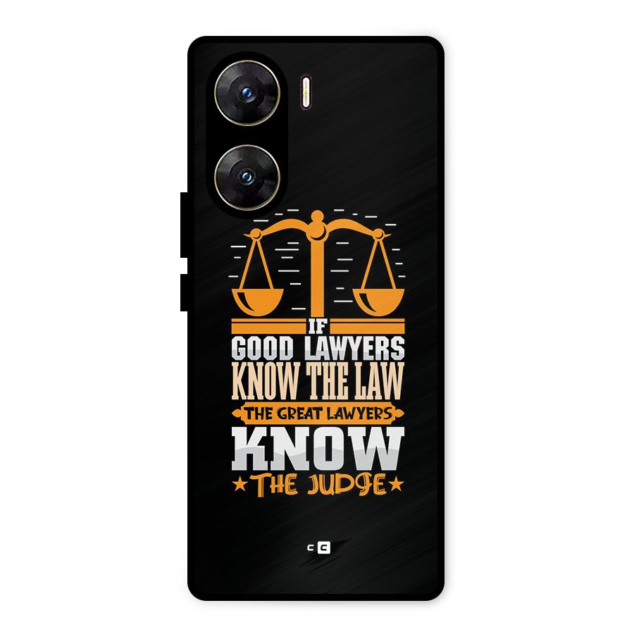 Know The Judge Metal Back Case for Vivo V29e