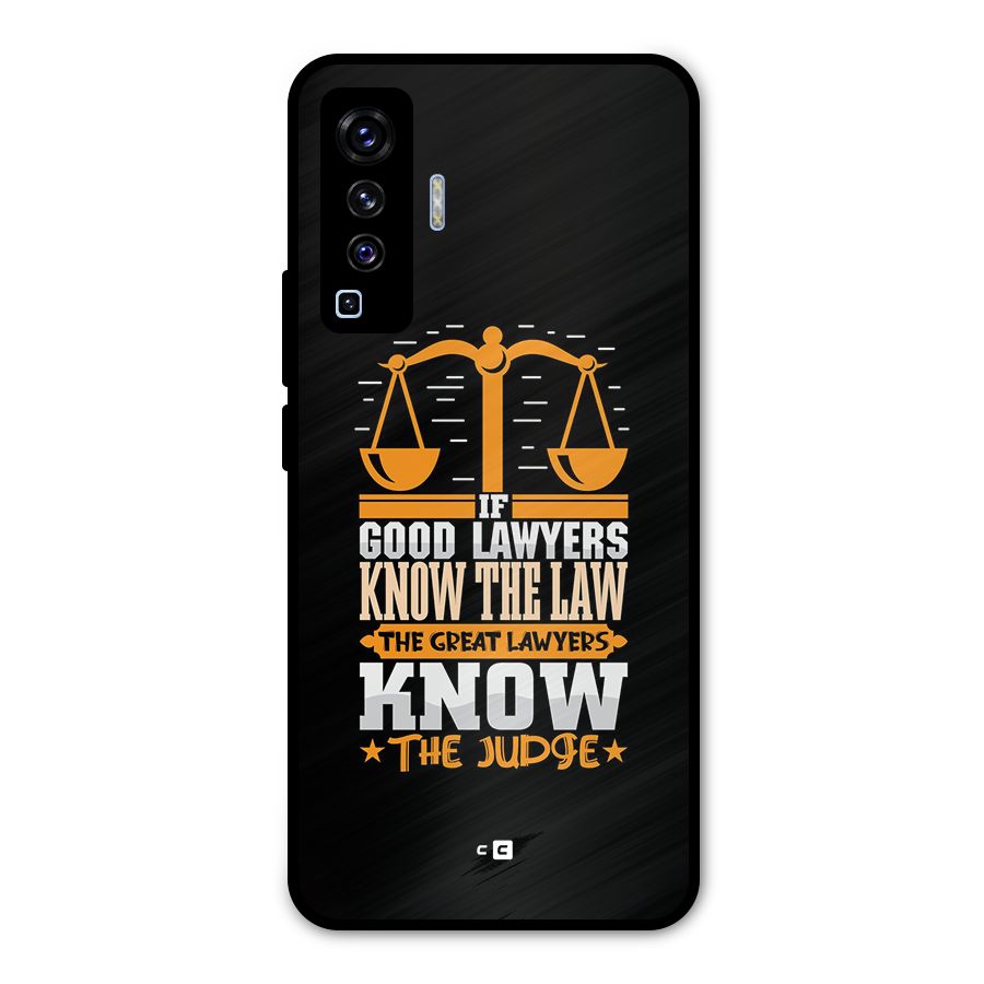 Know The Judge Metal Back Case for Vivo X50