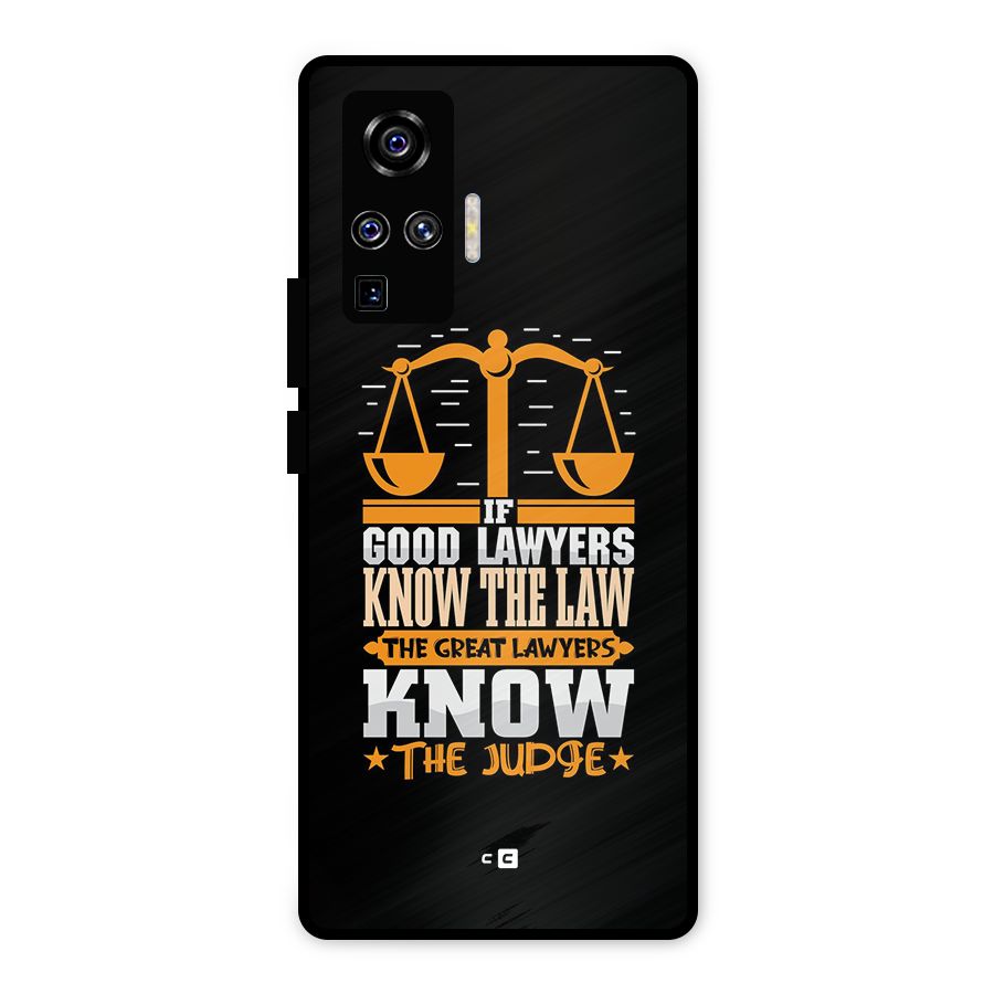 Know The Judge Metal Back Case for Vivo X50 Pro