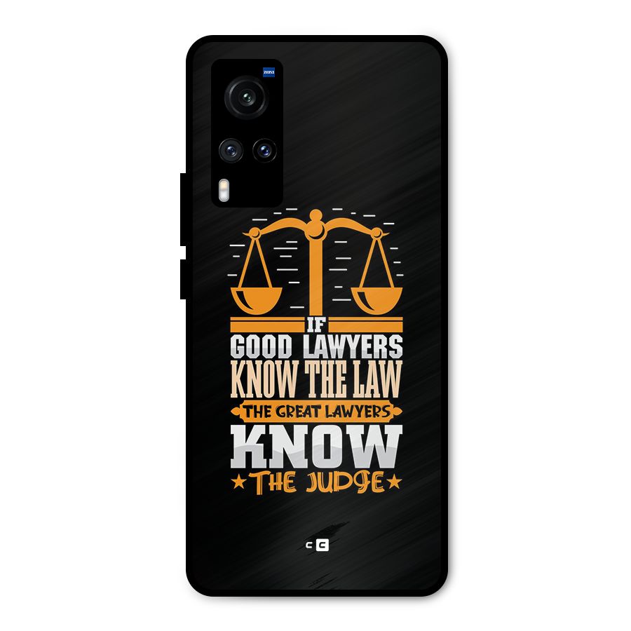 Know The Judge Metal Back Case for Vivo X60