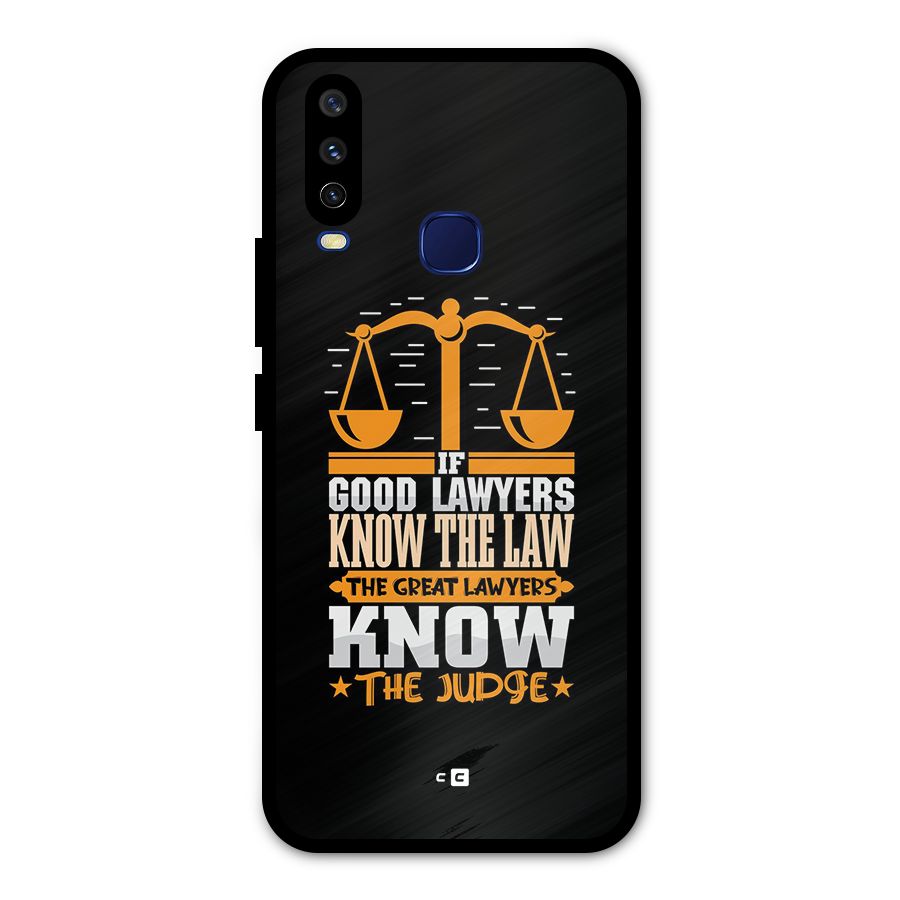 Know The Judge Metal Back Case for Vivo Y15
