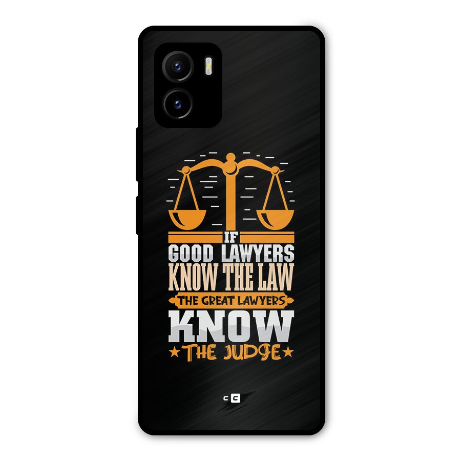 Know The Judge Metal Back Case for Vivo Y15s