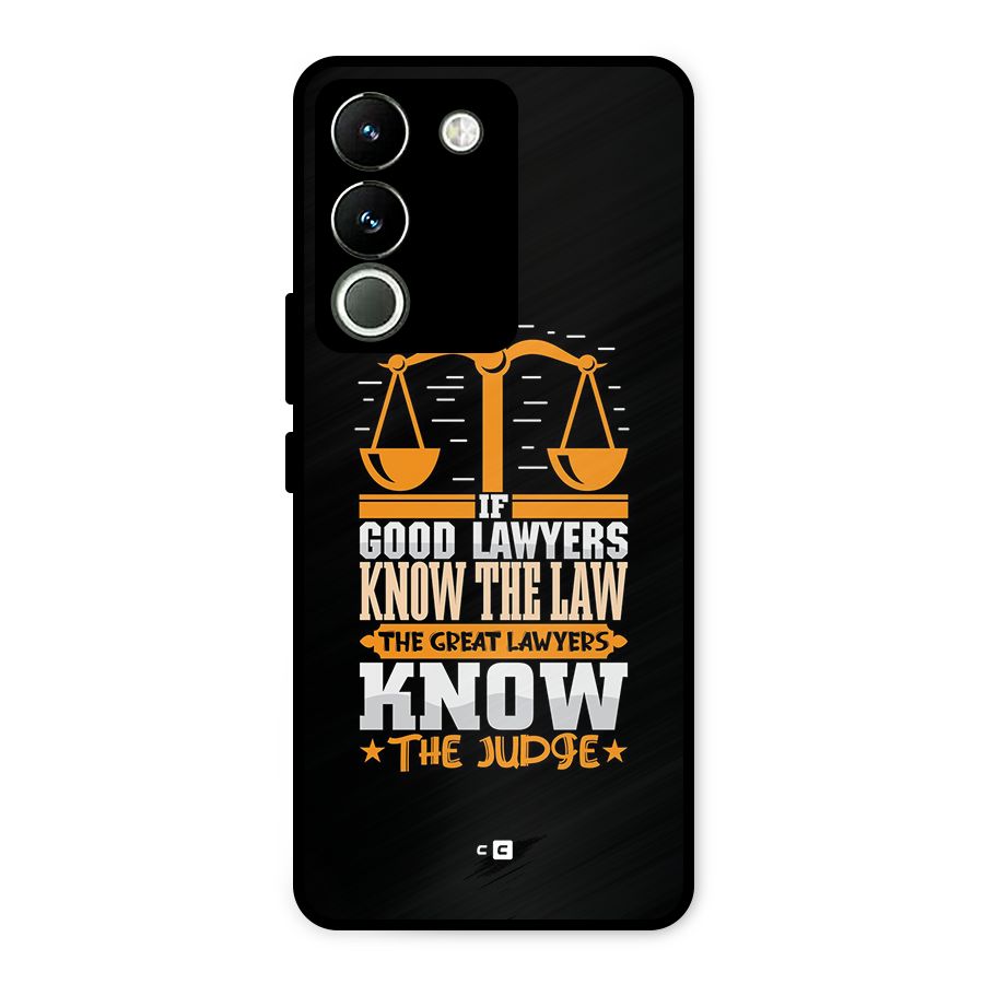 Know The Judge Metal Back Case for Vivo Y200