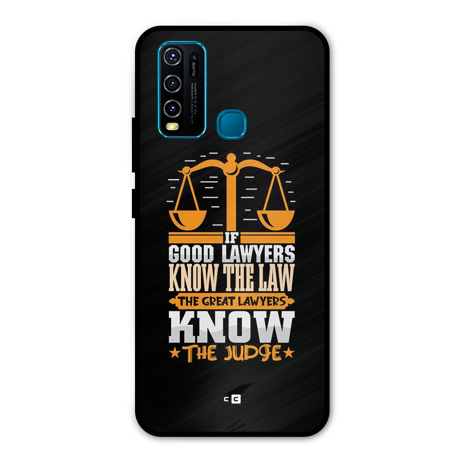 Know The Judge Metal Back Case for Vivo Y50