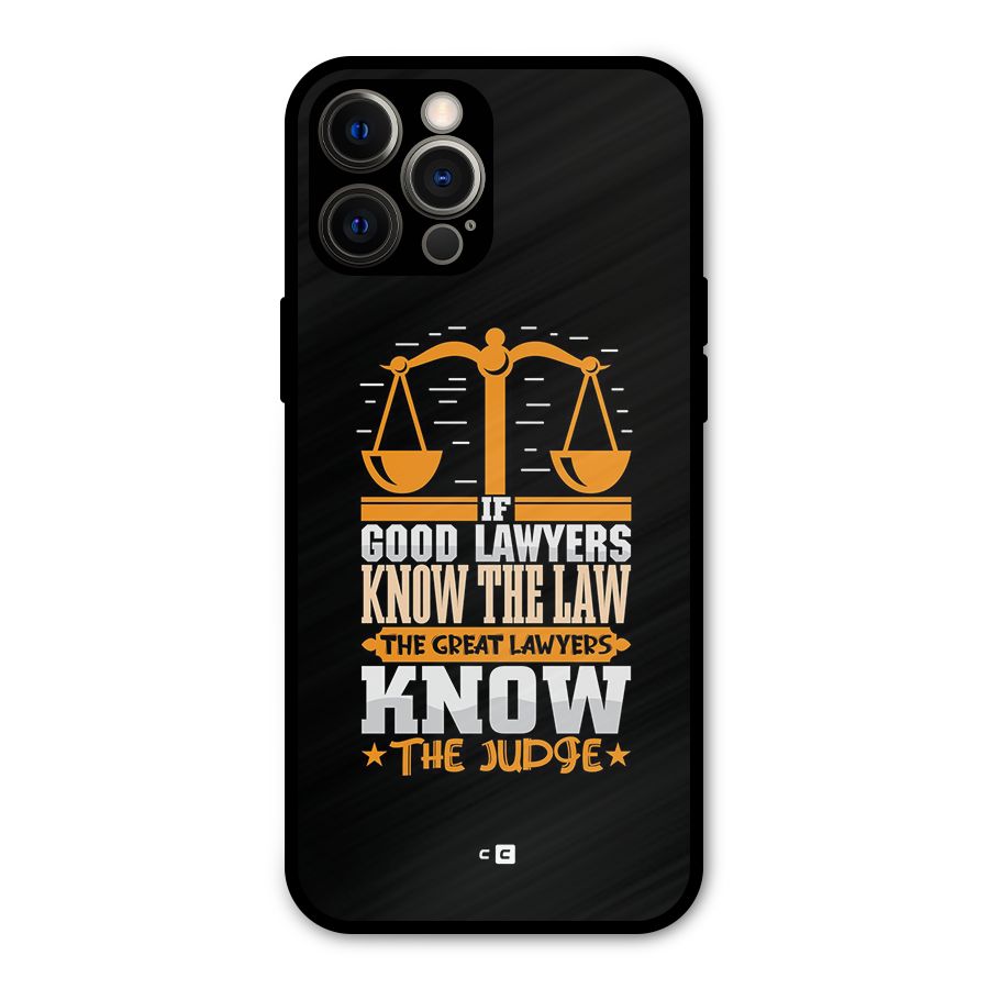 Know The Judge Metal Back Case for iPhone 12 Pro Max