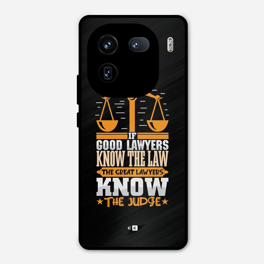 Know The Judge Metal Back Case for iQOO 12