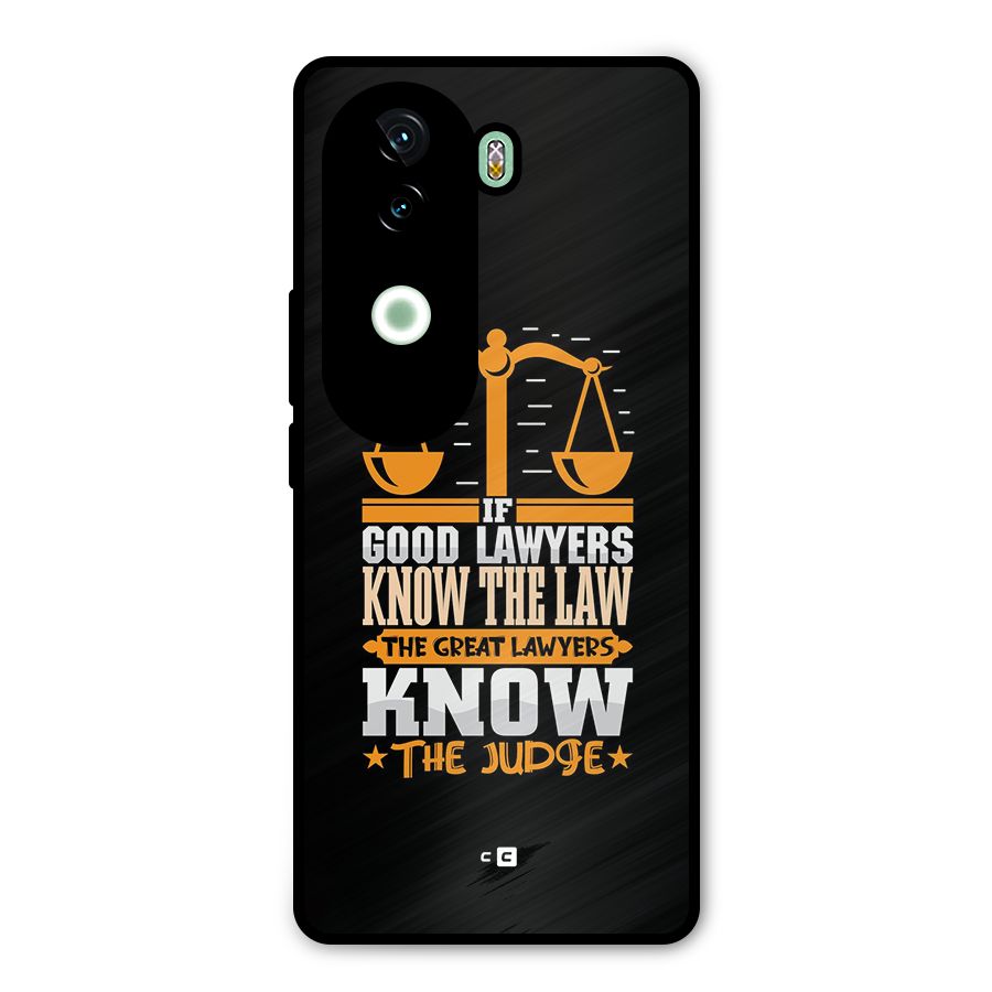 Know The Judge Metal Back Case for iQOO Z9s