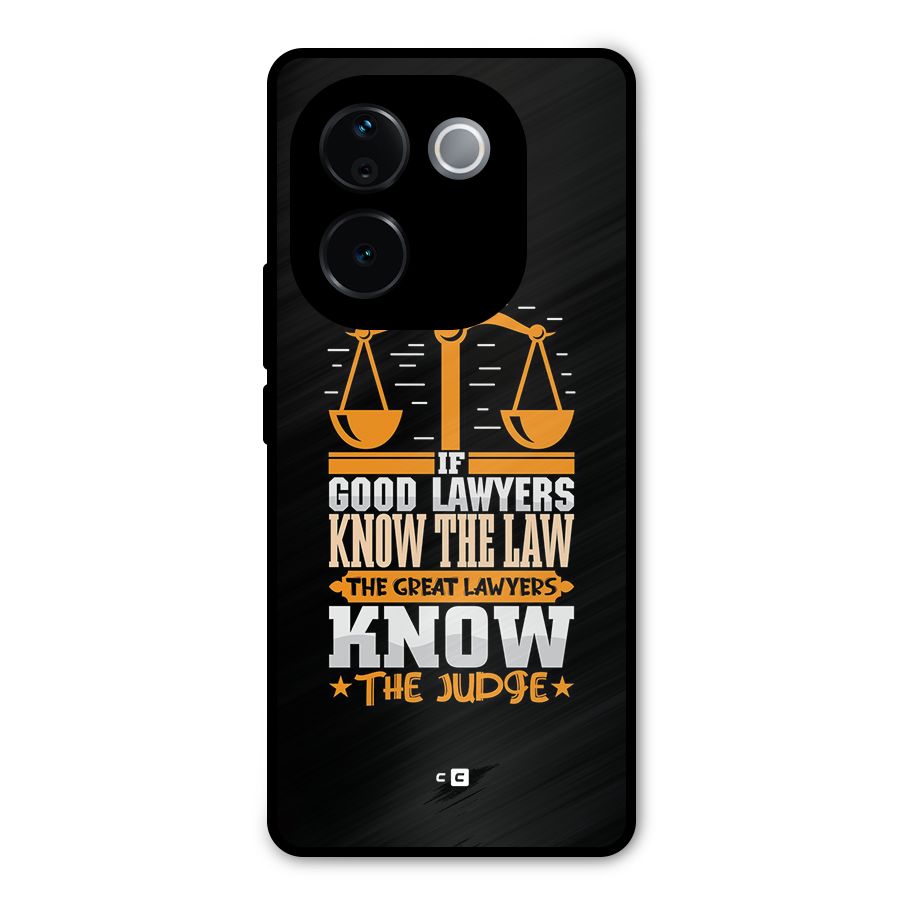 Know The Judge Metal Back Case for iQOO Z9s Pro