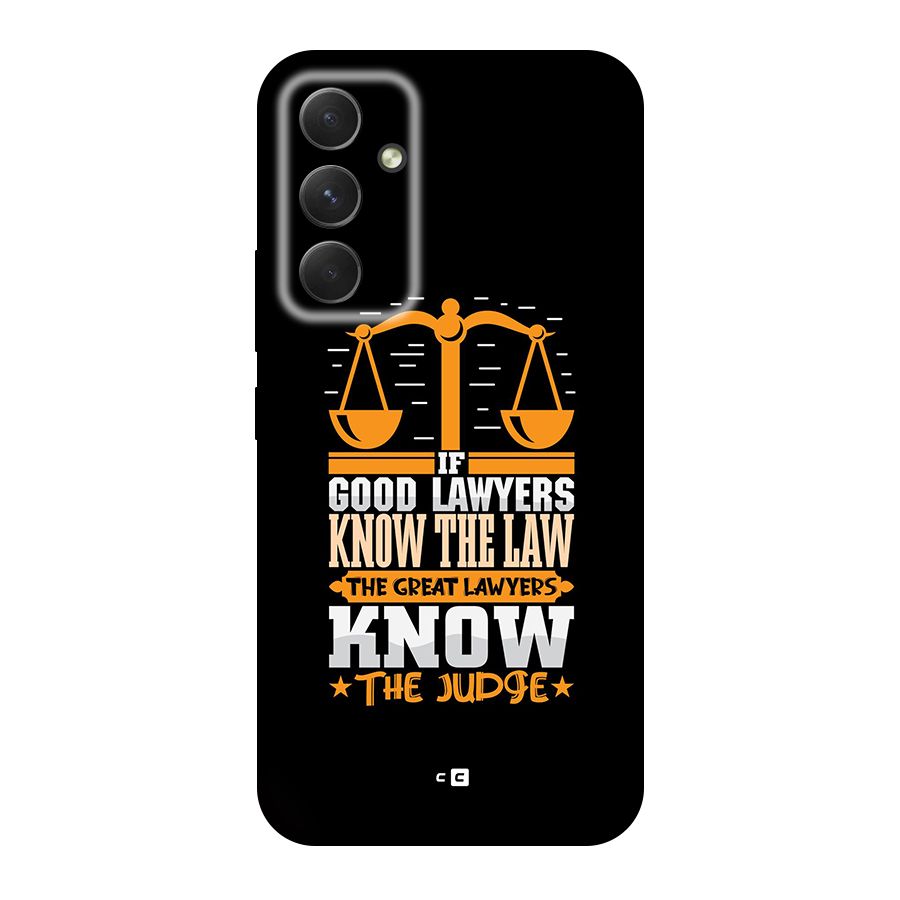 Know The Judge Original Polycarbonate Back Case for Galaxy A54