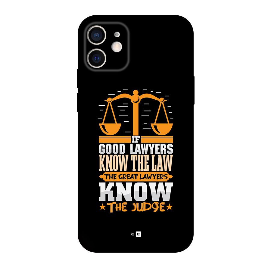 Know The Judge Original Polycarbonate Back Case for iPhone 12