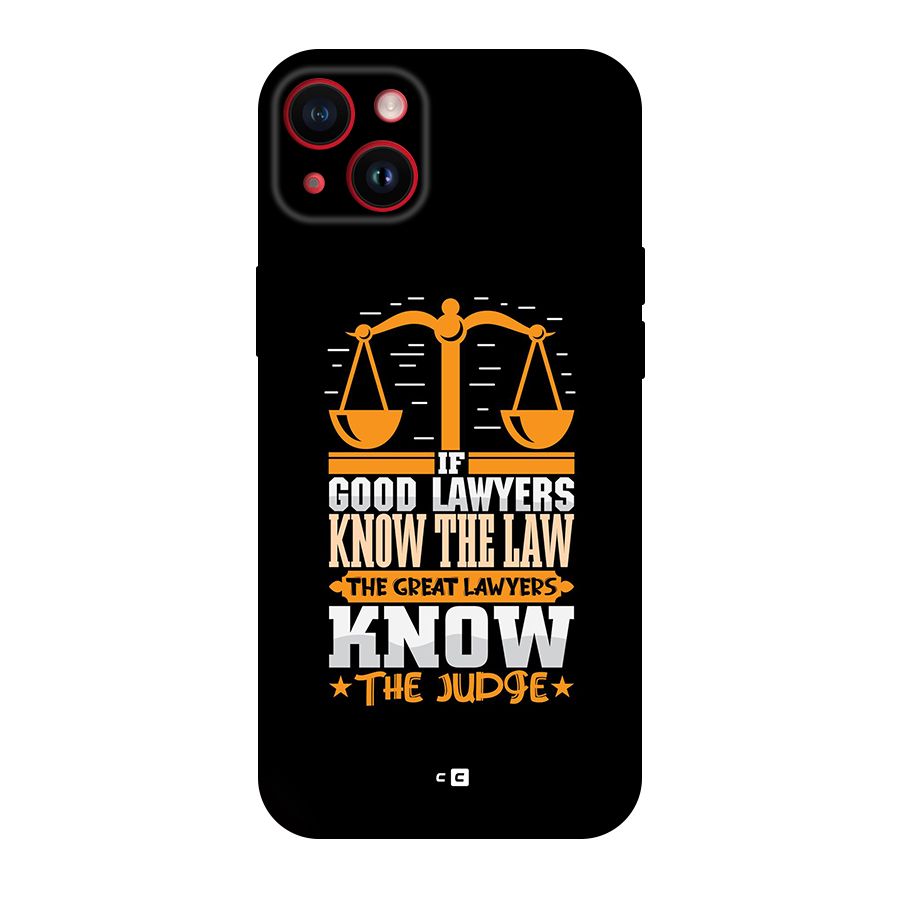 Know The Judge Original Polycarbonate Back Case for iPhone 14 Plus