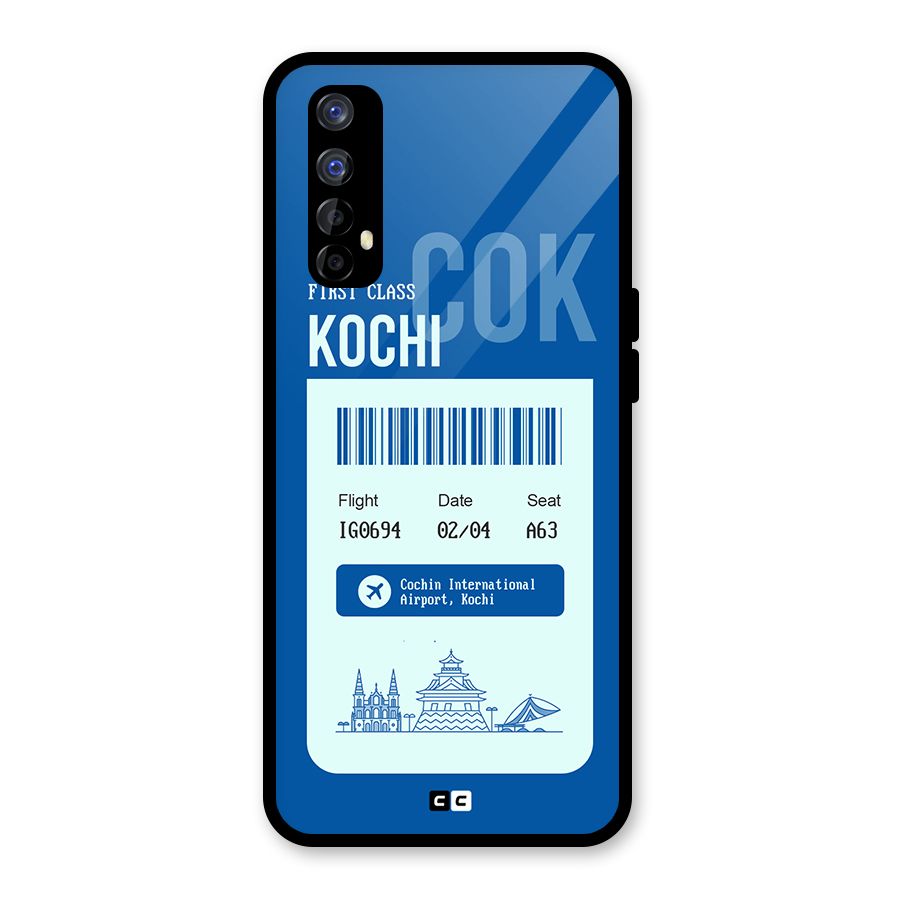 Kochi Boarding Pass Glass Back Case for Realme 7