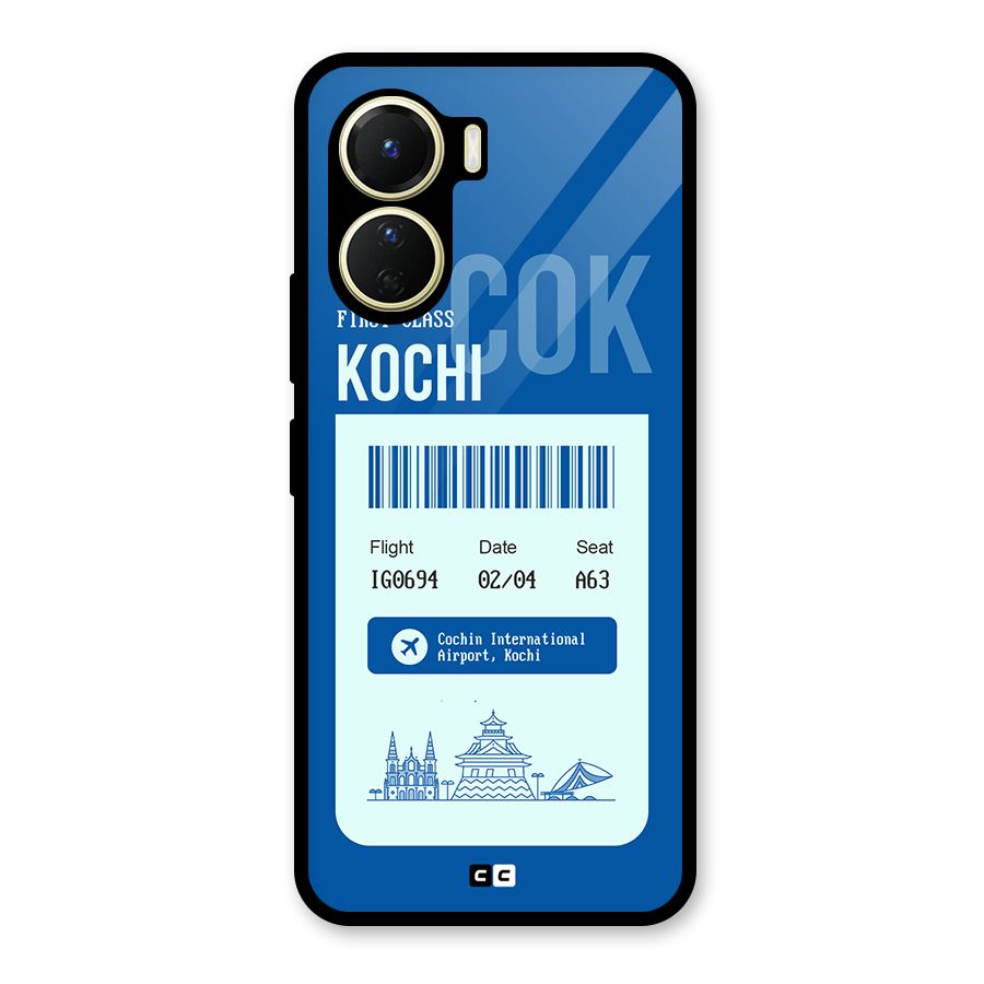 Kochi Boarding Pass Glass Back Case for Vivo Y56