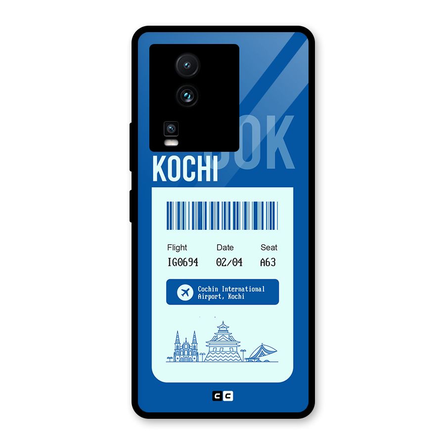 Kochi Boarding Pass Glass Back Case for Vivo iQOO Neo 7 Pro