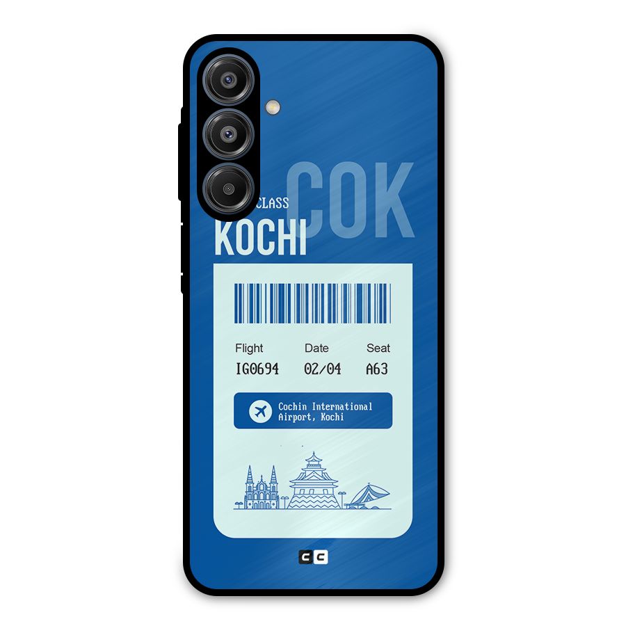 Kochi Boarding Pass Metal Back Case for Galaxy A16 5G