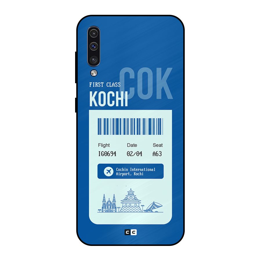 Kochi Boarding Pass Metal Back Case for Galaxy A30s