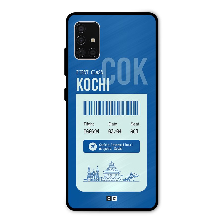 Kochi Boarding Pass Metal Back Case for Galaxy A51