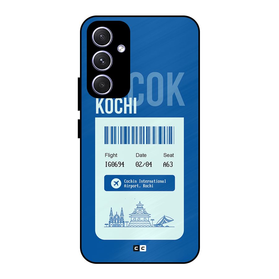 Kochi Boarding Pass Metal Back Case for Galaxy A54