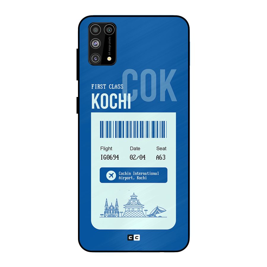 Kochi Boarding Pass Metal Back Case for Galaxy F41