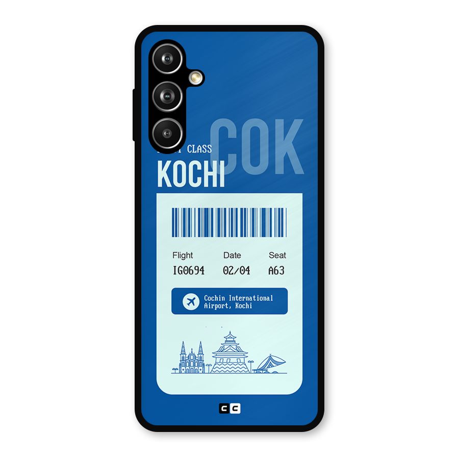 Kochi Boarding Pass Metal Back Case for Galaxy F54