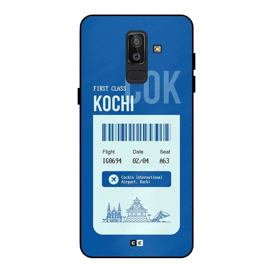 Kochi Boarding Pass Metal Back Case for Galaxy J8