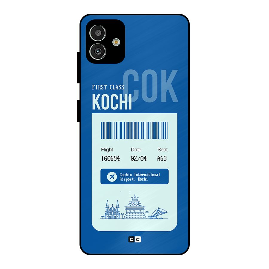 Kochi Boarding Pass Metal Back Case for Galaxy M13 5G