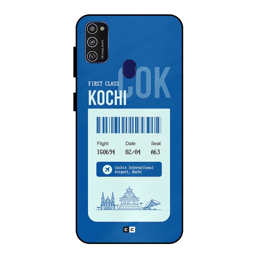 Kochi Boarding Pass Metal Back Case for Galaxy M21