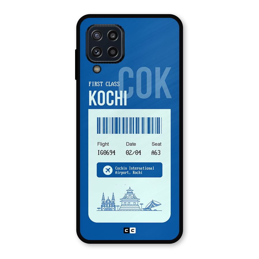 Kochi Boarding Pass Metal Back Case for Galaxy M32