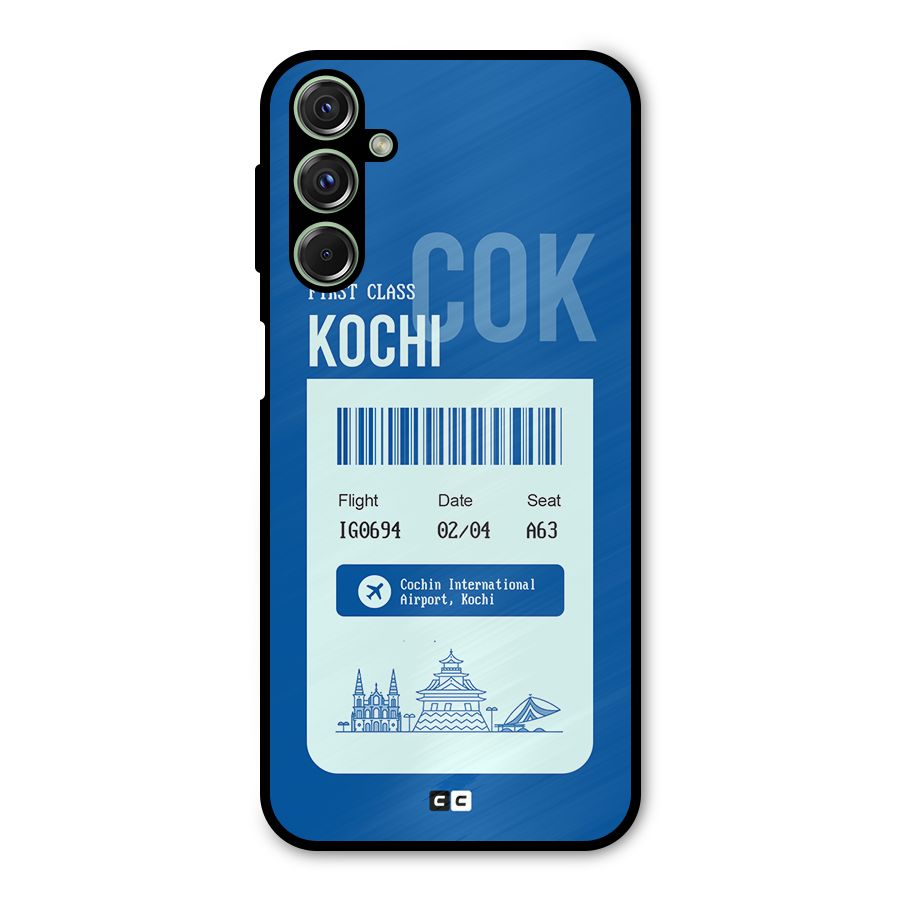 Kochi Boarding Pass Metal Back Case for Galaxy M34