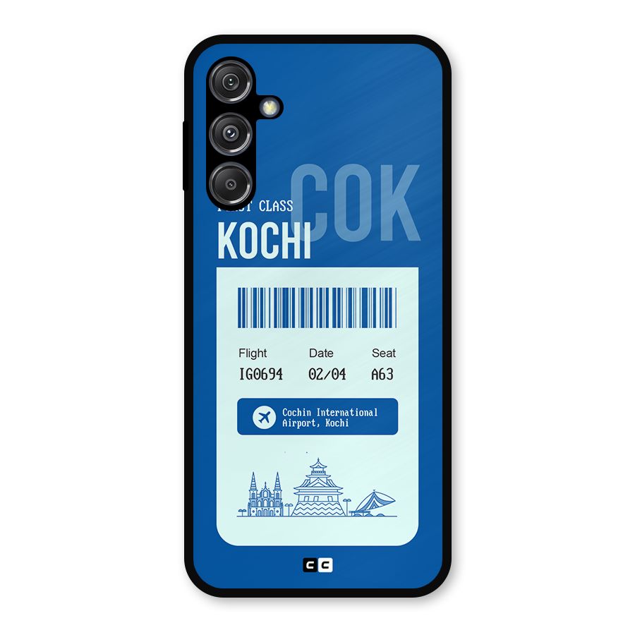Kochi Boarding Pass Metal Back Case for Galaxy M34 5G