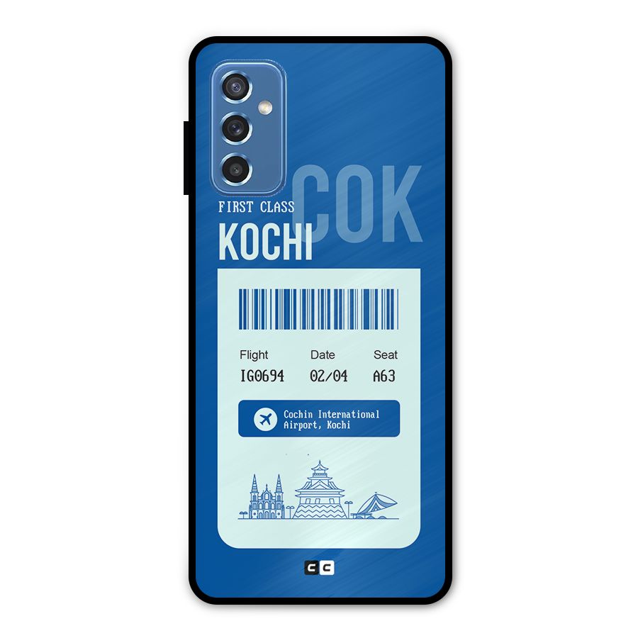 Kochi Boarding Pass Metal Back Case for Galaxy M52 5G