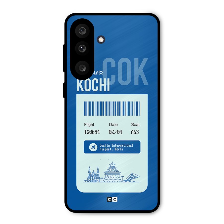 Kochi Boarding Pass Metal Back Case for Galaxy M56