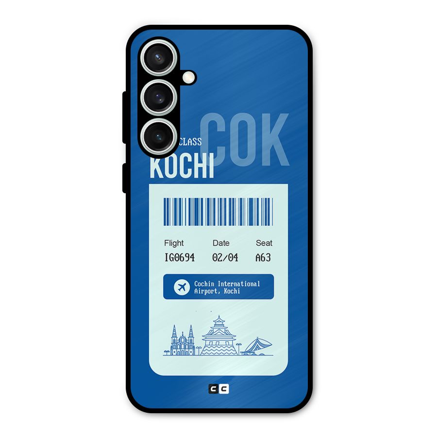 Kochi Boarding Pass Metal Back Case for Galaxy S23 FE