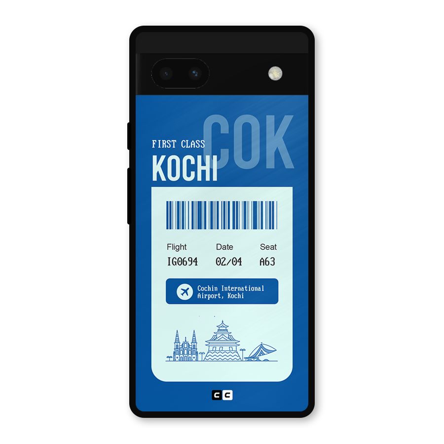Kochi Boarding Pass Metal Back Case for Google Pixel 6a