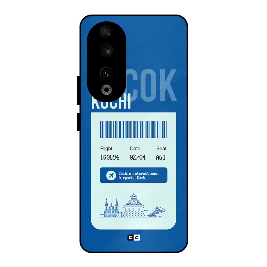 Kochi Boarding Pass Metal Back Case for Honor 90