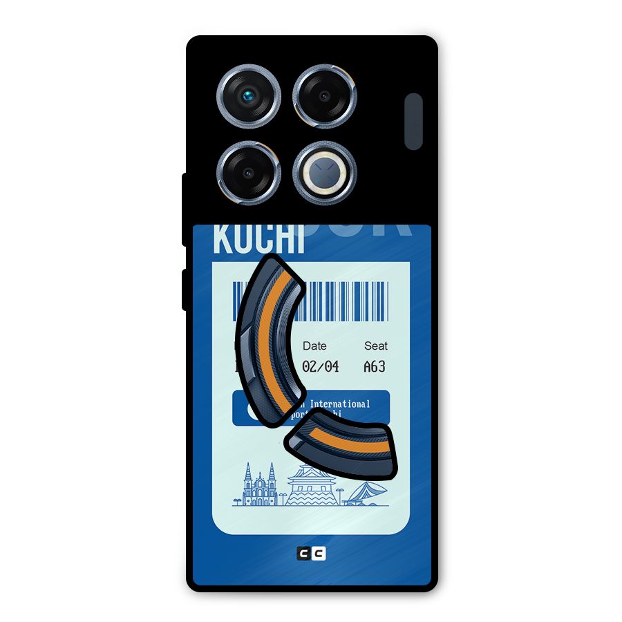 Kochi Boarding Pass Metal Back Case for Infinix GT 20 Pro