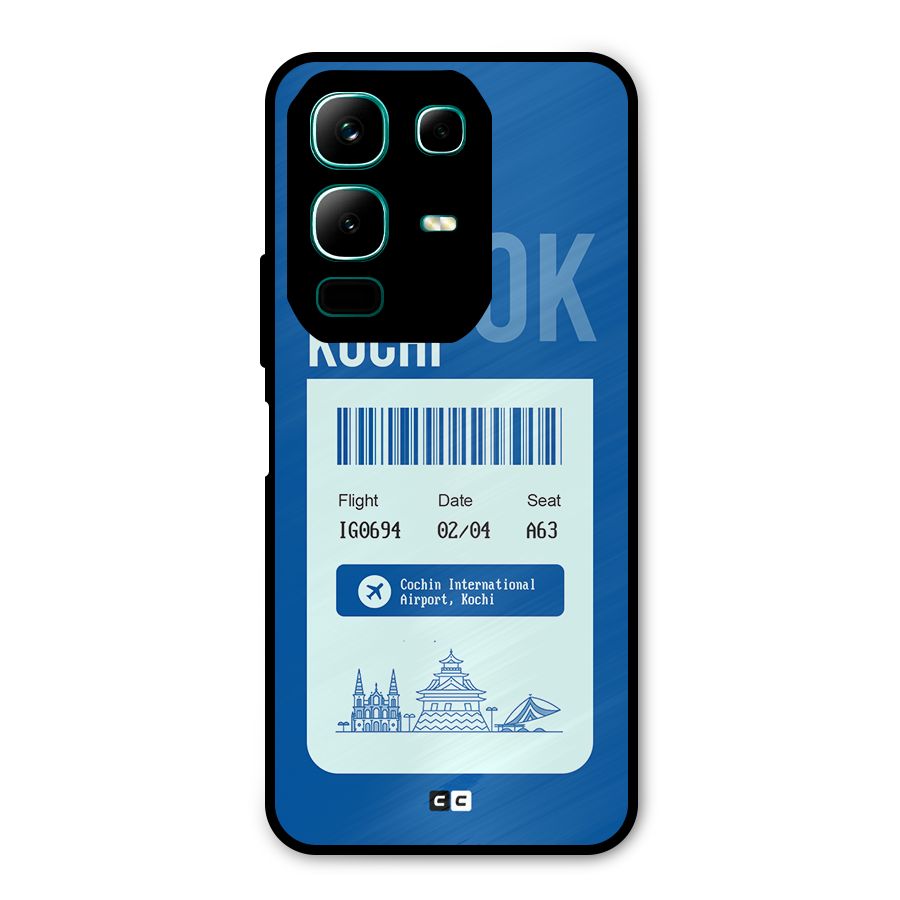 Kochi Boarding Pass Metal Back Case for Infinix Note 50x