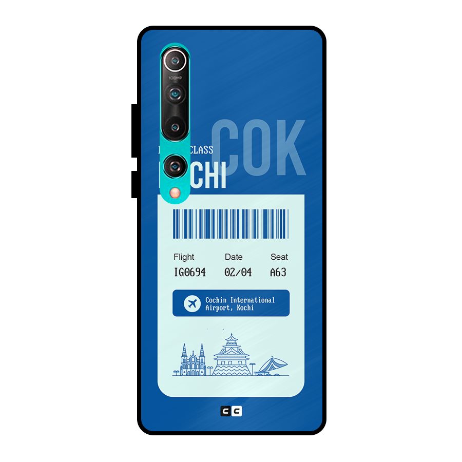 Kochi Boarding Pass Metal Back Case for Mi 10