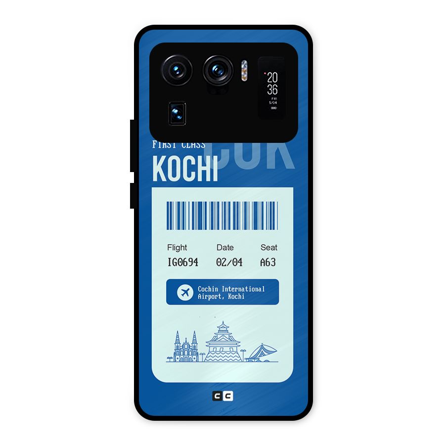 Kochi Boarding Pass Metal Back Case for Mi 11 Ultra