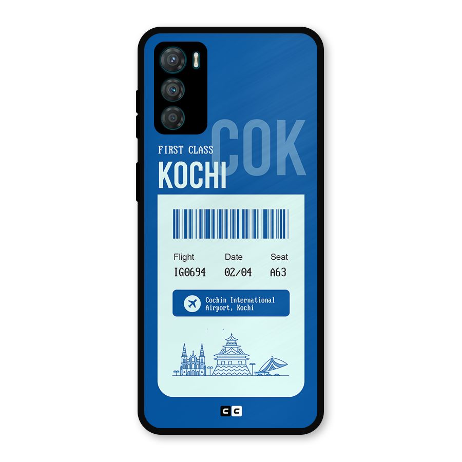 Kochi Boarding Pass Metal Back Case for Moto G42