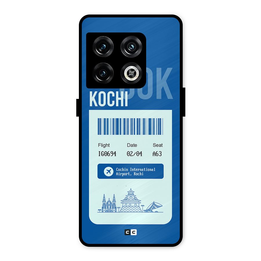 Kochi Boarding Pass Metal Back Case for OnePlus 10 Pro 5G