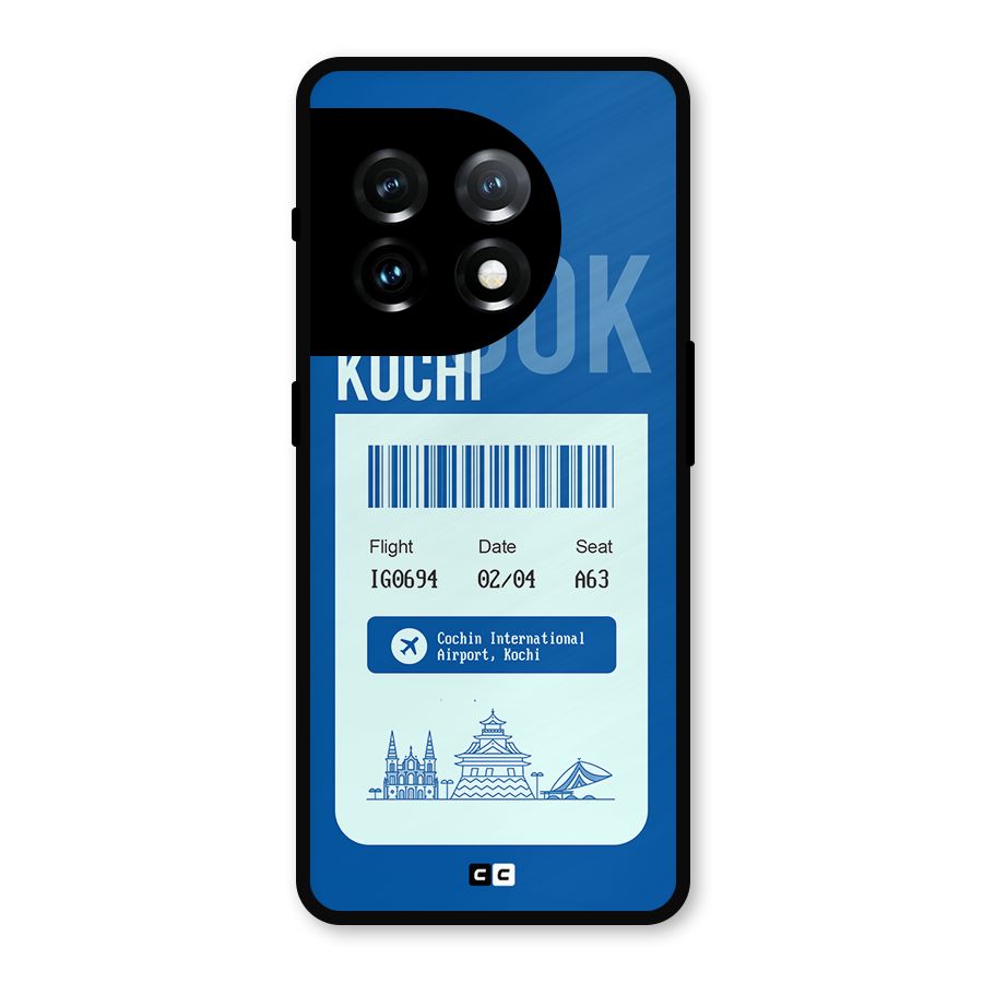 Kochi Boarding Pass Metal Back Case for OnePlus 11