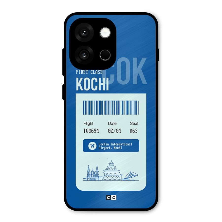Kochi Boarding Pass Metal Back Case for OnePlus 13s