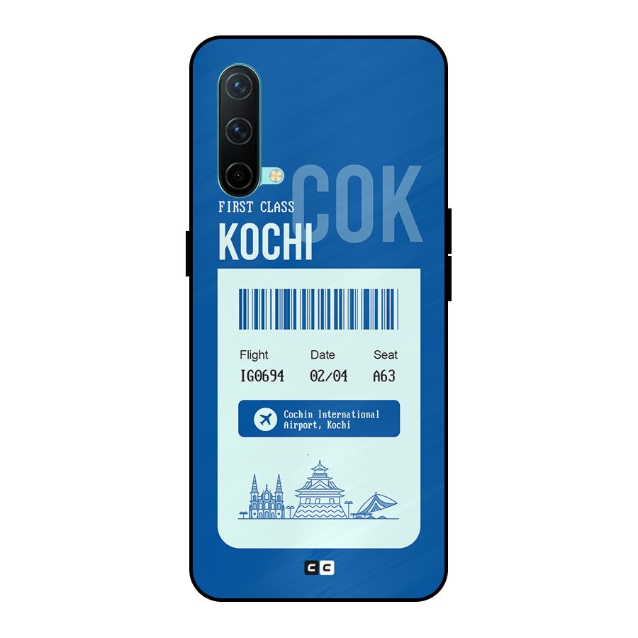 Kochi Boarding Pass Metal Back Case for OnePlus Nord CE 5G