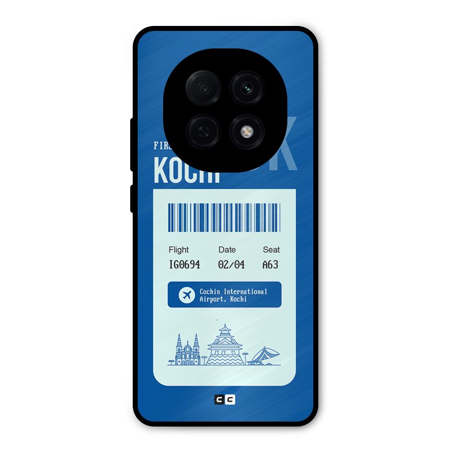 Kochi Boarding Pass Metal Back Case for Oppo F29 Pro