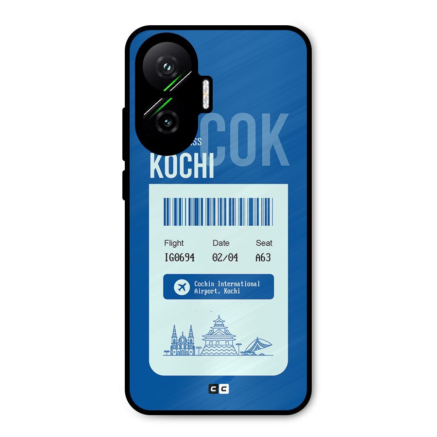 Kochi Boarding Pass Metal Back Case for Poco F7