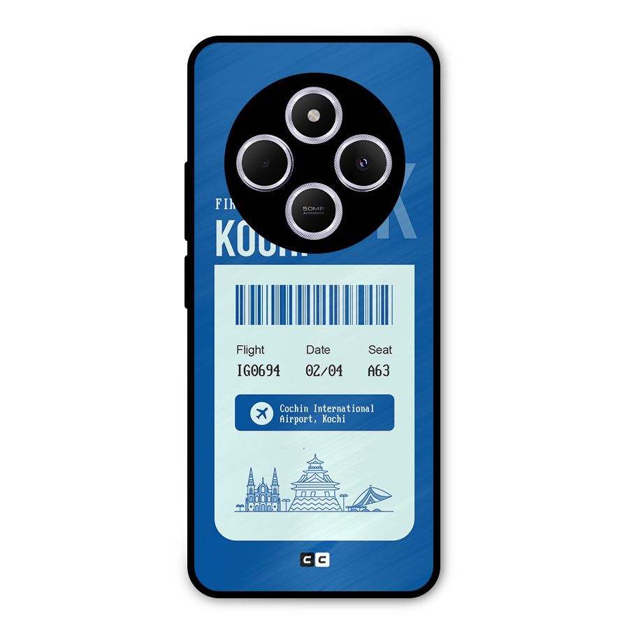 Kochi Boarding Pass Metal Back Case for Poco M7