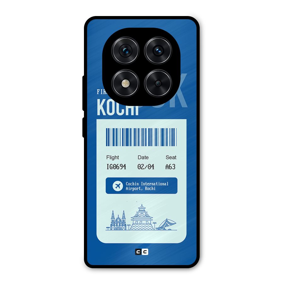 Kochi Boarding Pass Metal Back Case for Poco X7